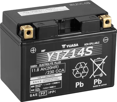 Image de Batterie YUASA YTZ14S 11,8AH fermée