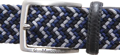 Image de I7626 Gianmarcoventuri Homme Ceinture Noir/Bleu