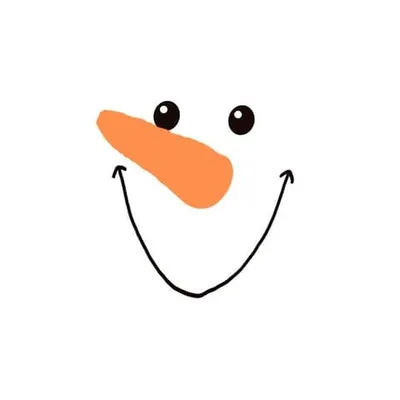 Produktbild von 20 Servietten Happy Snowman - Gesicht vom Schneemann  33x33cm