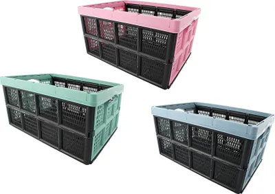 Produktbild von Klappbox Kunststoff 32l farbig sortiert 51x34x23cm