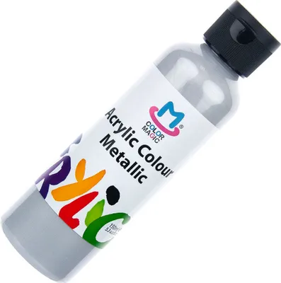 Produktbild von Phoenix Metallic-Acrylfarbe 150ml - Silber hell