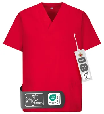 Produktbild von Schlupfkasack, uni, rot, S : S : rot : 50% Baumwolle 50% Polyester