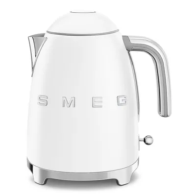 Produktbild von SMEG Wasserkocher Edelstahl 1,7 L Fassung, 2400 W, Wasser Kocher, 2400,00 W, 360° Basis, BPA- Frei, elektrischer Matt Weiß
