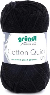 Produktbild von Gründl Baumwolle quick uni,50g.100%Baumwolle,mercerisiert,Häkel- u. Strickgarn,50g / 125 m,NS 3-4 11