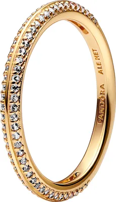 Produktbild von Pandora Ring 169679C01ME Kollektion 14K Vergoldet Pave Zirkonia Ring 17