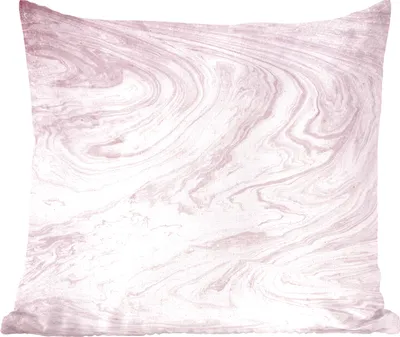 Produktbild von MuchoWow® Zierkissen Sofakissen Wohnzimmer Dekokissen 50x50 cm Marmor - Rosa - Muster - Komfort - Sofakissen
