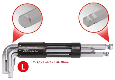Image de KS Tools 151.2100 Clé hexagonale en forme de L Clé hexagonale métrique 8 pièce(s)