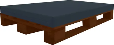 Produktbild von PALETTENKISSEN (120x80x8 cm (Marine) MATRATZENKISSEN Mit Kunstleder flammhemmend MVSS 302 - UV stabilisiert SCHAUMSTOFF FÜR EUROPALETTE - RG40/60 FEST-