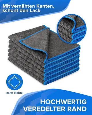 Produktbild von Famanu Mikrofasertücher 220 g/m², extrem saugfähig und lackschonend - 30 x 40 cm (24)