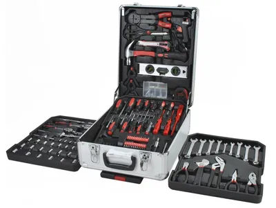 Image de Trolley à outils avec set d'outils de 1000 pièces