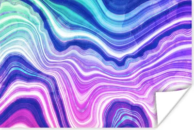 Produktbild von MuchoWow® Poster Neon - Achat - Geode - Edelstein 180x120 cm - Fotoplakat