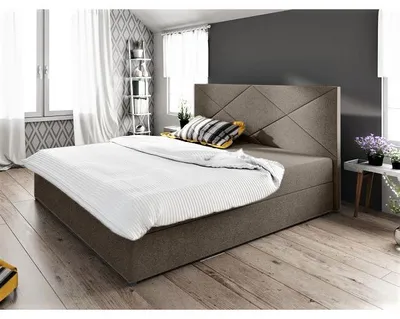 Obrázek produktu pro Manželská postel 180x200 s úložným prostorem STIG 4 - světle hnědá