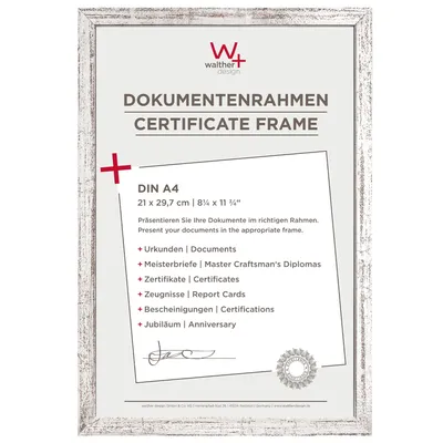 Produktbild von Walther Design BP130S, Einzelbilderrahmen, Holz, Silber, 13 x 18 cm, Rechteckig, 229 mm