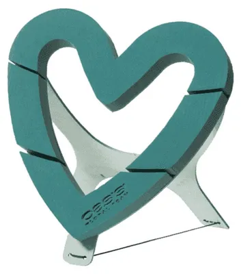 Produktbild von OASIS® BIOLINE® Deco Herz Offen, 43,5 x 43 x 4 cm – Frischblumen-Steckschaum