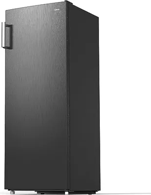 Produktbild von CHiQ FSD166NE4E freistehender No Frost Gefrierschrank, 166 Liter, XL-Schubladen, 4-Sterne-Gefrieren, Temperaturregelung, umkehrbare Türen, Eisbox, schwarzes Inox Design