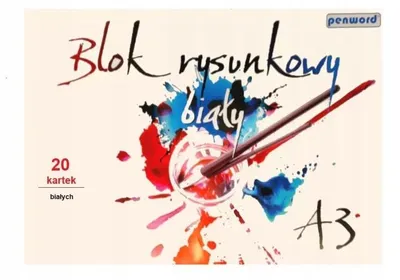Obrázek produktu pro Skicák A3, bílý, 80 g, 20 listů – Penword