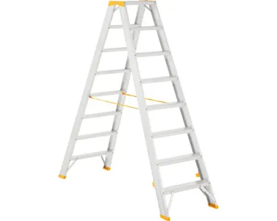 Obrázok produktu pre Obojstranné Alu schodíky Forte 2x8 do 150 kg