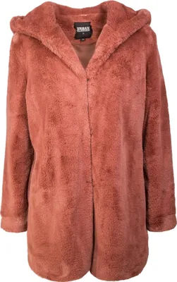 Produktbild von Urban Classics - Mantel mit Kapuze für Damen TN428 (M) (Dunkelrosa)