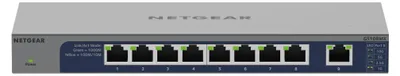 Zdjęcie produktu dla NETGEAR GS108MX-100EUS, Nie zarządzany, L2, Gigabit Ethernet (10/100/1000), Pełny dupleks, Możliwości montowania w stelażu, Montaż na biurku/ścianie