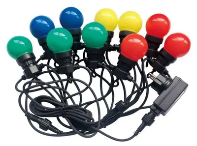 Produktbild von LED-Lampen für Lichterketten - DC:24V - IP44 - 600 Lumen - RGB+Gelb