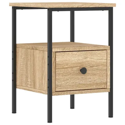 Produktbild von vidaXL Szafka nocna dąb sonoma 34x36x50 cm Materiał drewnopochodny