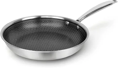 Produktbild von Bratpfanne aus Edelstahl mit Wabenbeschichtung