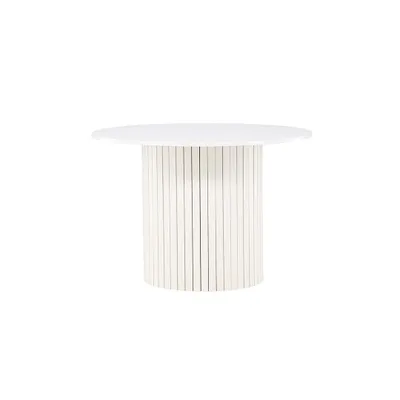 Image de Härön table de salle à manger Ø110 cm blanc.