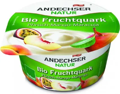 Produktbild von Frischkäse Pfirsich Mango  Passionsfrucht  20%  150 g Andechser Natur