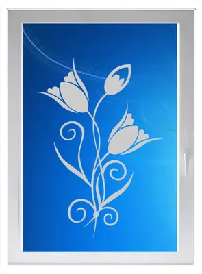 Produktbild von INDIGOS UG - Wohnzimmer Blumenornament Blüten - Farbe: silberfein satiniert - 96x66 cm - Sichtschutzfolie - Fensterfolie - Glasdekorfolie - für die Küche, Bad ans Fenster