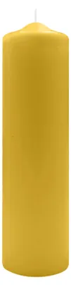 Produktbild von Spitzkopf Stumpen Kerzen Mustard Senf 30 x Ø 8 cm, 6 Stück