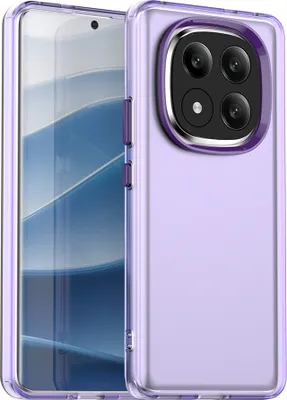 Produktbild von Handyhülle für Xiaomi Redmi Note 14 Pro+ 5G Schlank Durchscheinend Matt Stoßfest Schutzhülle Lila
