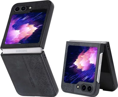 Produktbild von König Design Hülle kompatibel mit Samsung Galaxy Z Flip5 5G Kunststoff Soft Handyhülle - Handy Case Schwarz