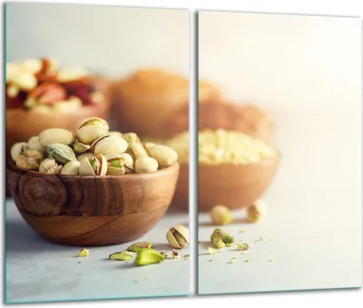 Produktbild von Herdabdeckplatten 2 teilig 30x52 Glaskeramikkochfeld Abdeckung Glas Marmor