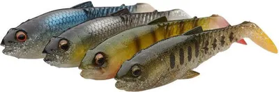 Obrázek produktu pro Savage Gear Craft Cannibal Paddletail Clear Water Mix Plotice-Green Silver-Okoun-Olive Silver Smolt 8,5 cm 7 g Gumová nástraha