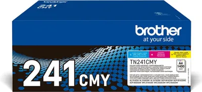 Zdjęcie produktu dla Brother TN-241CMY, 1400 stron(y), Cyjan, Purpurowy, Żółty, 3 szt.
