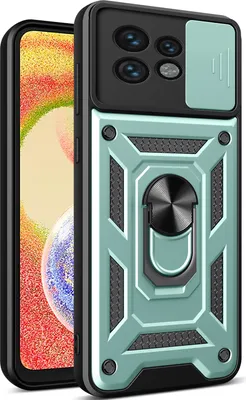 Produktbild von Hülle für Motorola Edge 40 Pro mit Ring Ständer Halter Dia Kameraschutz TPU PC Hybrid Handyhülle Grün