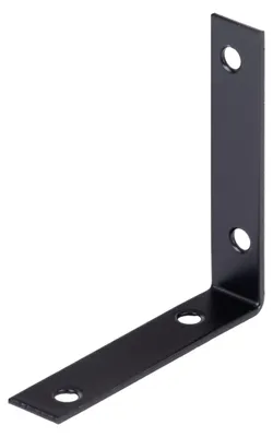 Produktbild von Alberts 25 x Stuhlwinkel 75x75x16mm, schwarz, verzinkt, kunststoffbeschichtet