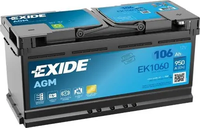 Image de Batterie automobile Exide EK1060 AGM 12 V 106 Ah 950 A