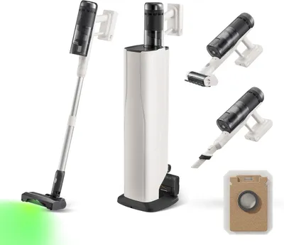 Imagen del producto de Aspiradora inalámbrica - Aspiradora de mano - Aspiradora con batería - Aspiradora sin cable - Estación de carga automática