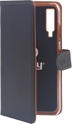 Produktbild von Celly WALLY795, Geldbörsenhülle, Samsung, Galaxy A7 (2018), 15,2 cm (6"), Schwarz, Braun