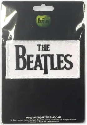 Produktbild von The Beatles Drop T Logo 2 Aufnäher zum Aufnähen