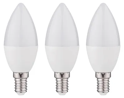 Produktbild von Kobi E14 LED Kerzenlampe 4,5W 420lm 6000K 230V 3 Stück