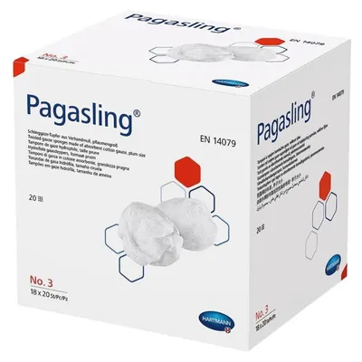 Produktbild von 3x Hartmann Pagasling® Schlinggazetupfer, Gr. 3 - steril 18 x 20 Stück | Packung (360 Stück)