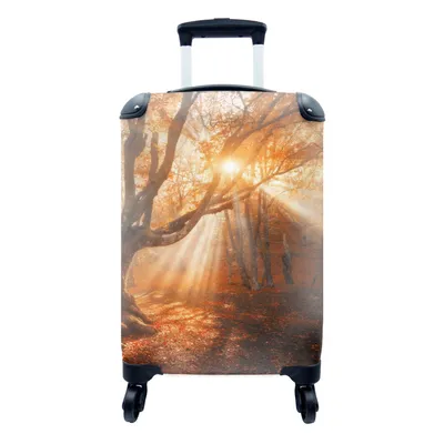 Produktbild von MuchoWow® Koffer Handgepäck Trolley Rollkoffer Kleine Reisekoffer mit 4 Rollen - Baum - Natur - Herbst - Cabin Size < 55x40x23 cm & 55x40x20 cm - Fotokoffer - Kabinenkoffer - Boardgepäck - Reise-Box - Reisekoffer - Reisegepäck - Koffer mit Bild - Trolley für Kinder