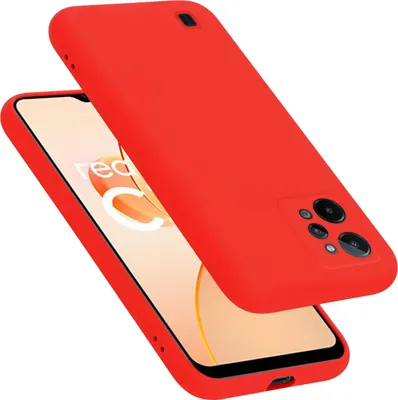 Obrázek produktu pro Cadorabo Protective Case for Realme C31 Case in Red Pouzdro na mobilní telefon TPU Etui