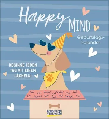 Produktbild von Geburtstagskalender Happy Mind