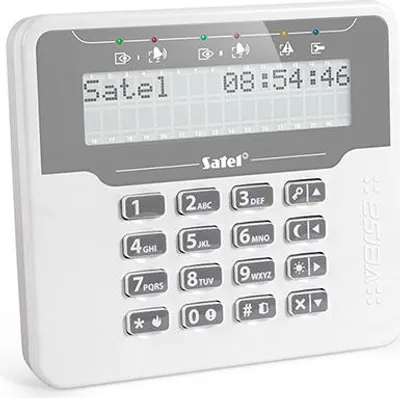 Zdjęcie produktu dla Satel VERSA-LCDM-WH, Szary, Biały, 12 V, 50 mA, -10 - 55 °C, 139 mm, 22 mm