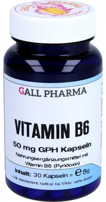 Obrázek produktu pro GALL PHARMA Vitamin B6 50 mg GPH, kapsle, 30 kapslí