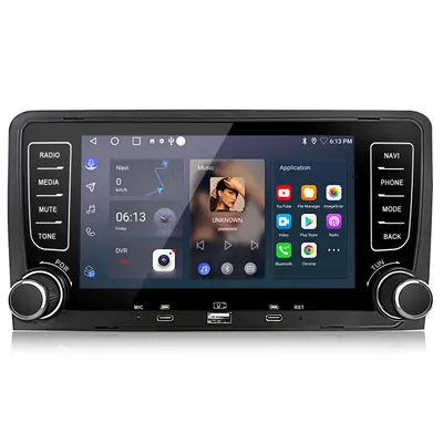 Immagine prodotto di Autoradio CarPlay Android 15 da 7" per Audi A3 S3 RS3 8P 8V 2003-2013 GPS Navi WIFI BT USB-C DAB+ SWC DSP 2GB+64GB con telecamera