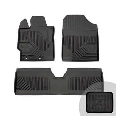 Produktbild von FROGUM No.77 Gummimatten Ganzjahresset von Auto Fußmatten Autofussmatten für Toyota Yaris III 2011-2019